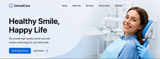 What is Dental Clinic Landing Page